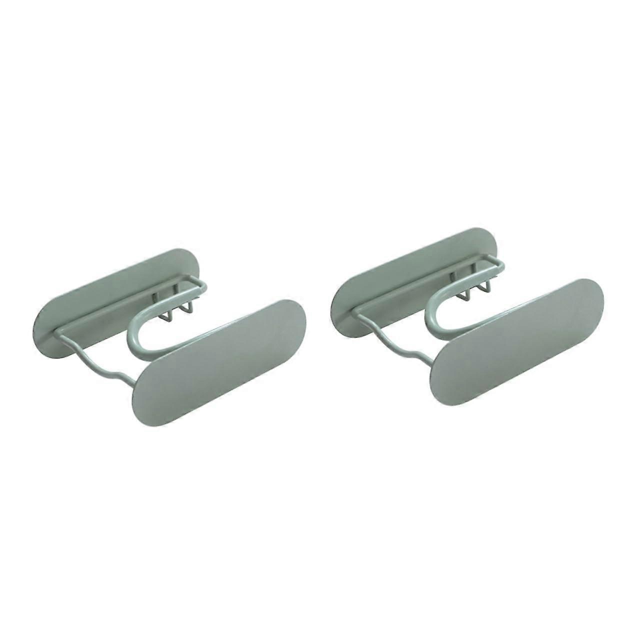 2 Pcs Sèche-Cheveux Rack Mur Vêtements Cintre Mur Manteau Cintre Support Mural Support Sèche-Cheveux Support Sèche-Cheveux