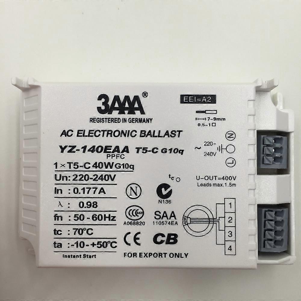YZ140EAA-T5-C 40W AC Elektronisches Vorschaltgerät für T5 Ringlampen-Standardgleichrichter