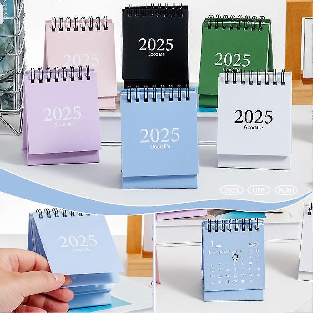 2025 Mini Desk Calendar Desktop Calendar Binding Calendar Decor