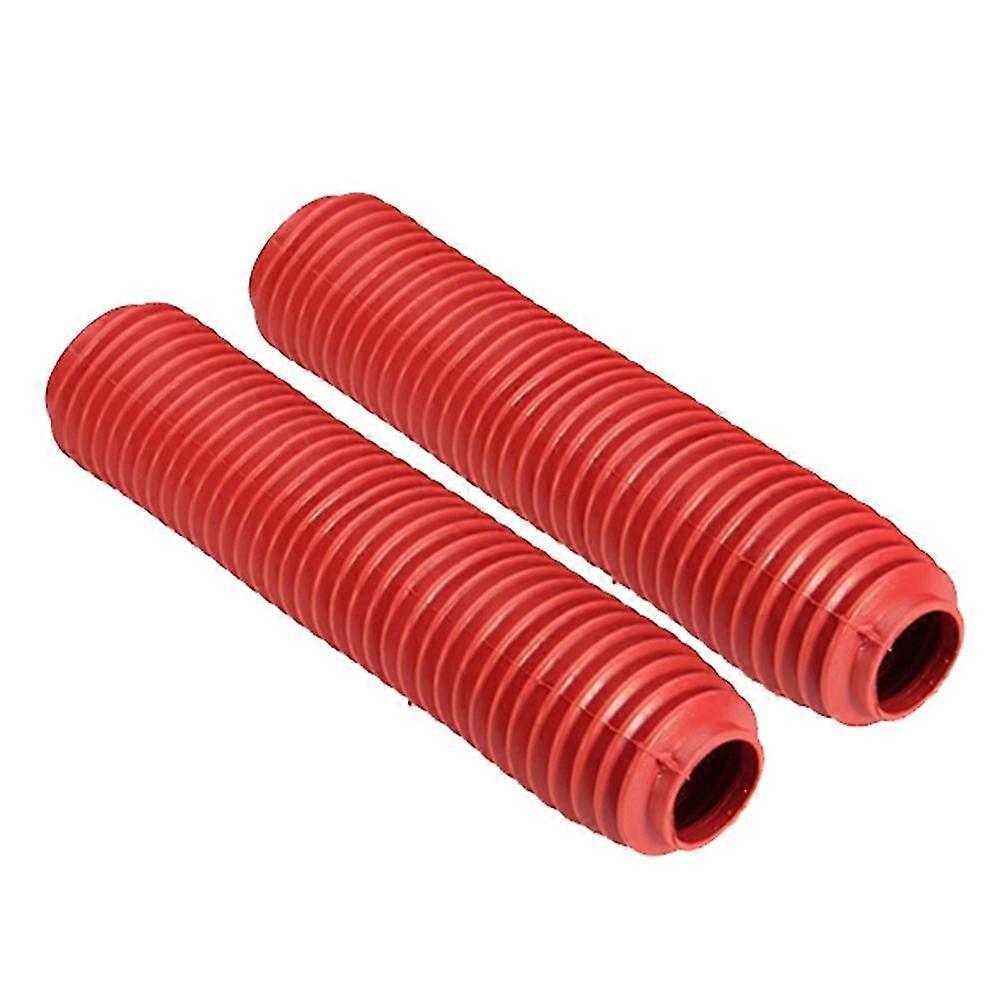 2pcs Motorcycle Rubber Gaiter Front Fork Boot Cover Shock Dust Guard Protector