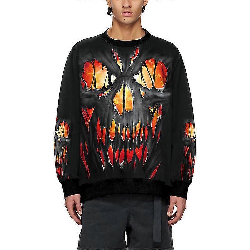 Skull Sweatshirt 3d Print Mens Halloween Sweatshirt 3d Printing