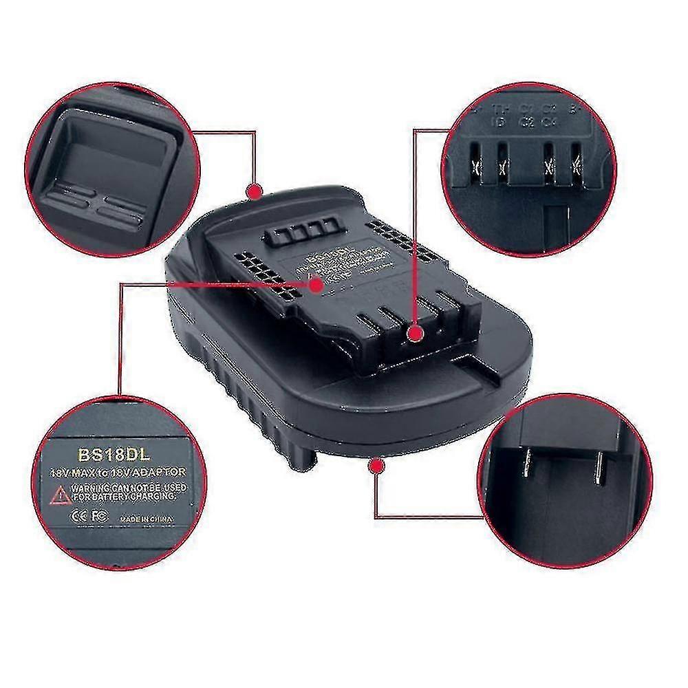 Adapter/Converter for Bosch Green PBA 18V Li-ion Battery TO Dewalt 18V XRP Ni-Cd Ni-Mh Cordless Tools Accessory(Only Adapter) - 1420