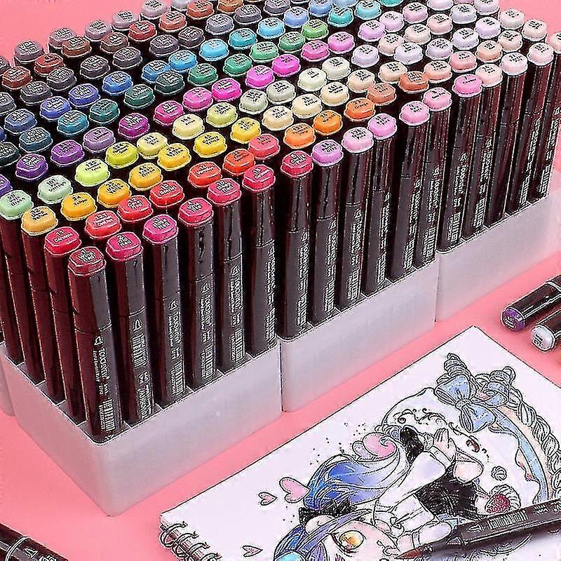 30/12/40/60/80 Soft Hair Note Pen Set Sketch Brush Marker Disegno a fumetti a base alcolica