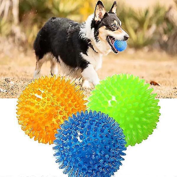 Pet Dog Squeaky Balls Toys Puppy Funny Interactive Chew Toys For Small Dog Resistant To Bite Teeth Training Rubber Ball