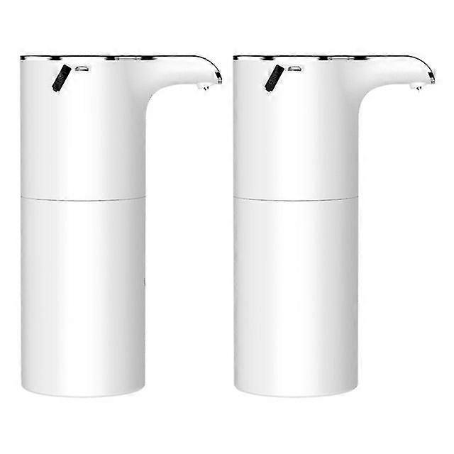 2X 450ml soap dispenser automatic touchless hand soap usb rechargeable foam soap dispenser for bathroom hotel washroom
