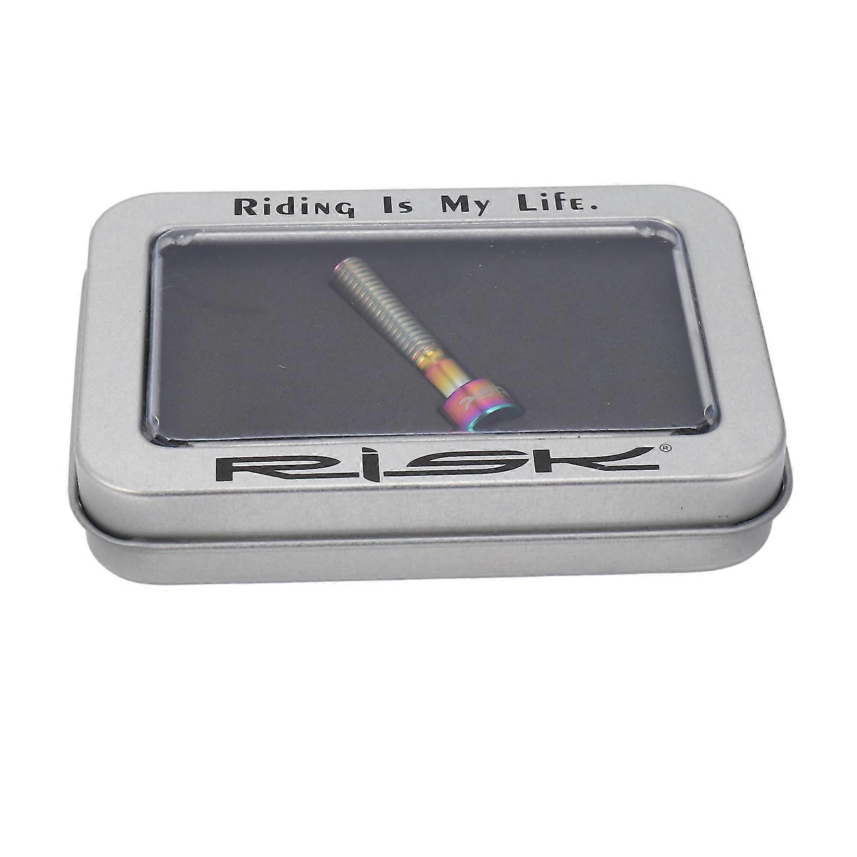 m6x30mm titanium bolts for bicycle column headset stem cap rainbow