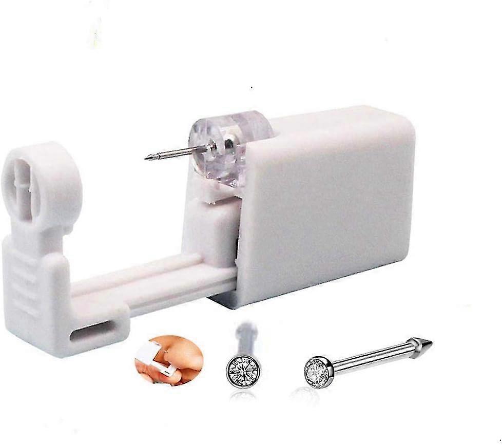 2pack Disposable Sterile Nose Piercing Kit Tool Stud Safety Portable Nose Piercing Kit Tool Self Nose Piercing Gun