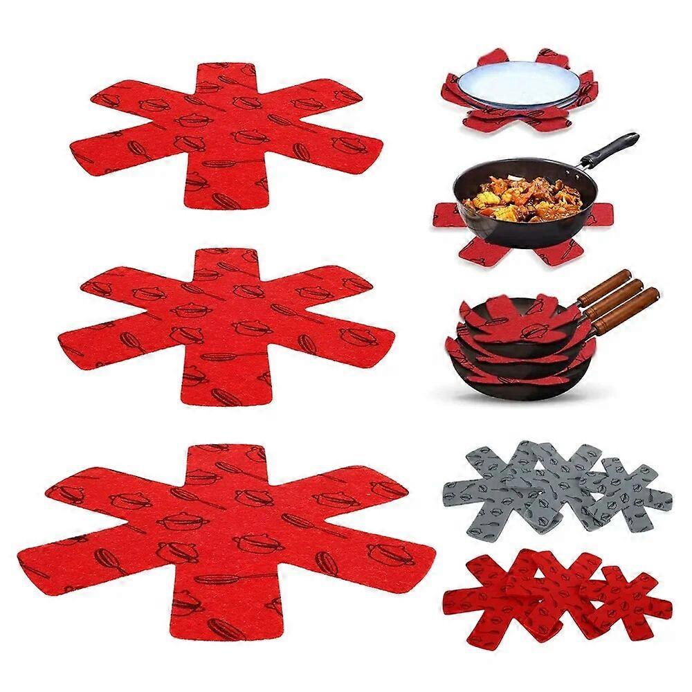 15Pcs Pot Pan Separator Dividers Pad Non Slip Scratch Proof Kitchen Cookware Protector Tools