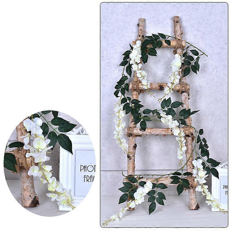 Artificial Garland Silk Cloth Fake Flower Ornament Wedding Backdrop Flower String Home Wall Decor Reusable & Washable New