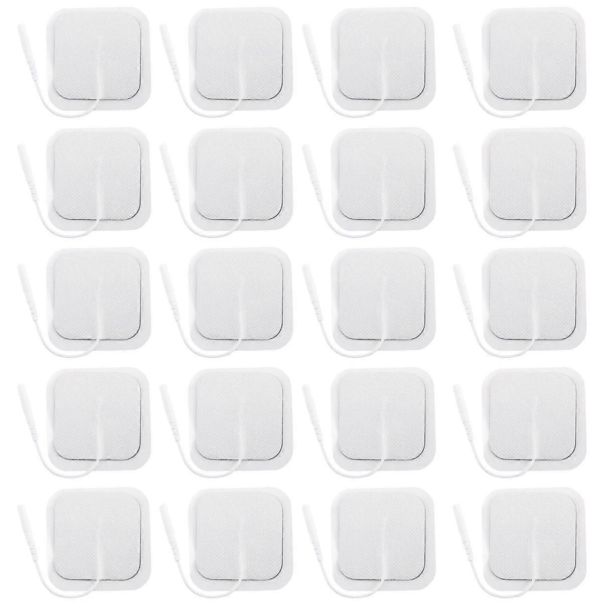 20Pcs Electrode Pads for Tens Digital Therapy Machine Self Adhesive Reusable with 2Mm Plug for Tens