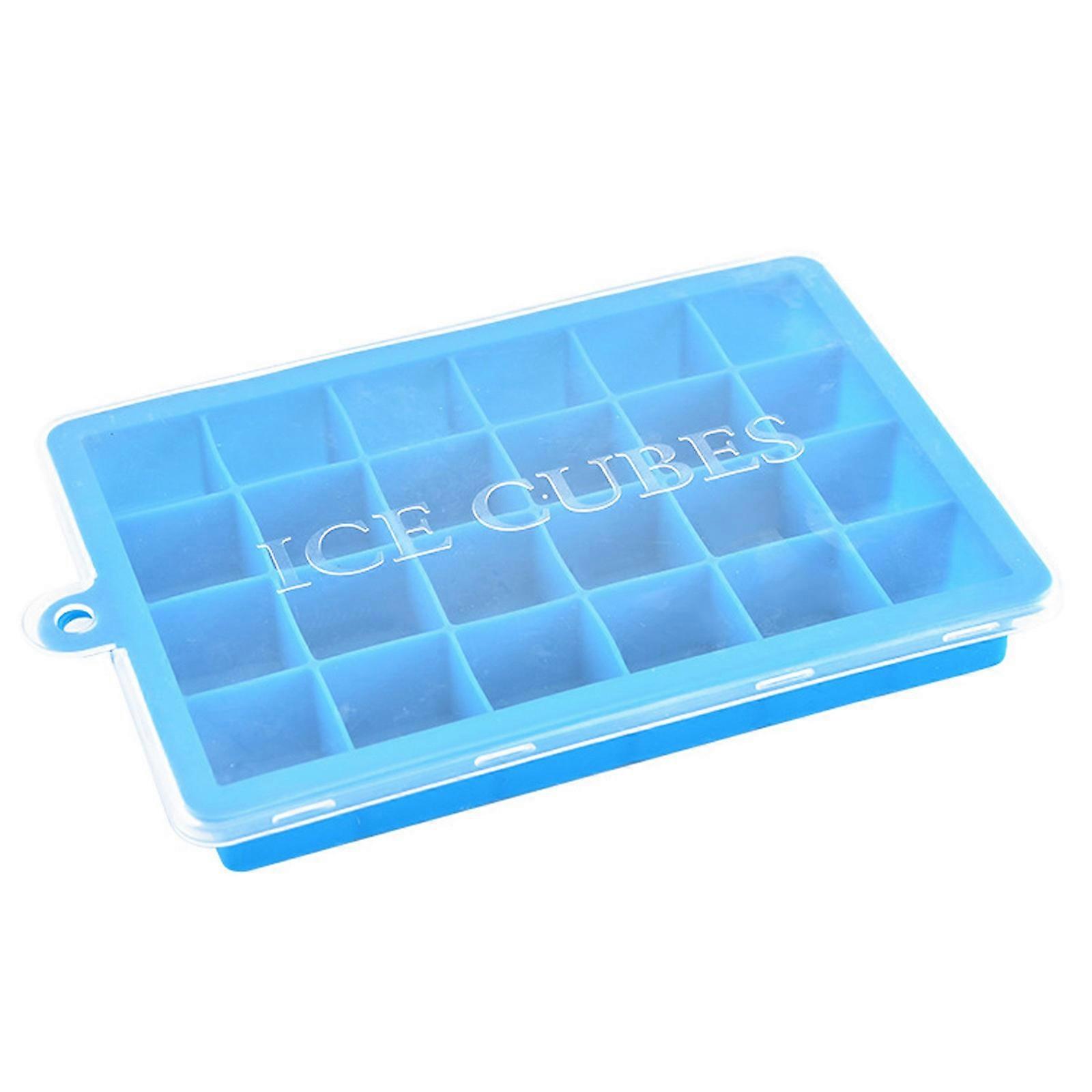 Silicone Ice Maker 24- Ice Tray Ice Storage Container Ice Cube Trays