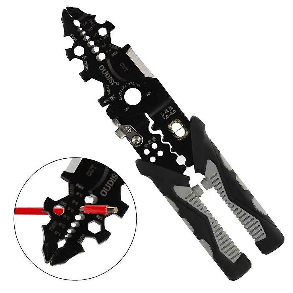 25 In 1 Multifunctional Electrician Pliers Long Nose Hand Pliers Pliers Tool Crimping Cutter Wrench Terminal Wire Stripper B5M0