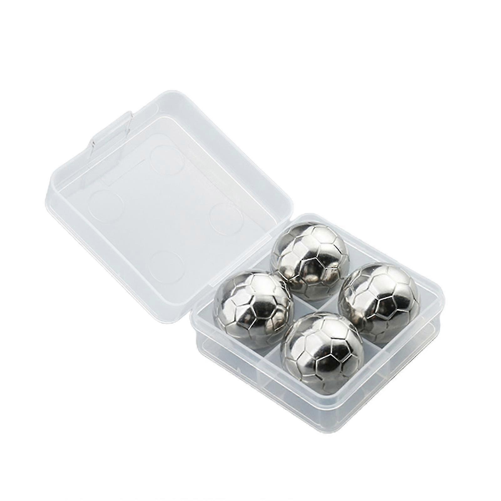 1 Set Chilling Stone Reusable No Dilution Stainless Steel Metal Ice Cube Whiskey Rock For Whiskey-
