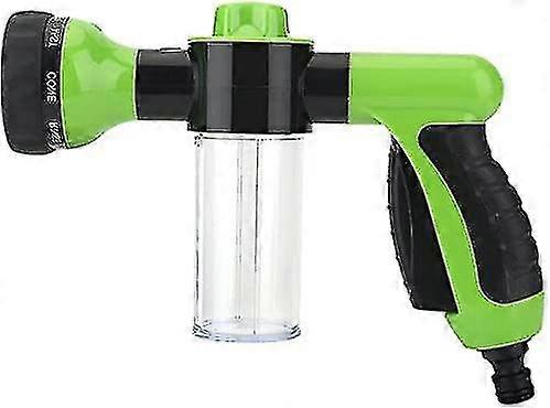 Garden Hose Foam Sprayer, 8 Patterns High Pressure Nozzles Watering Sprayer Soap Dispenser With Soap Tank For Car Wash Pets Shower Shibaod
