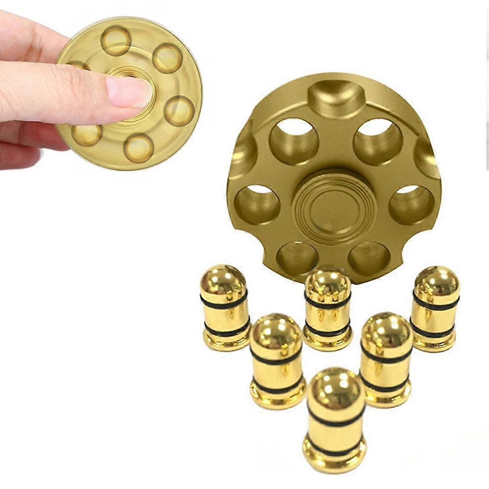 Fidget Spinning Revolver Design Relieve Stress Toy Detachable EDC Rotating Adult Decomression Toy