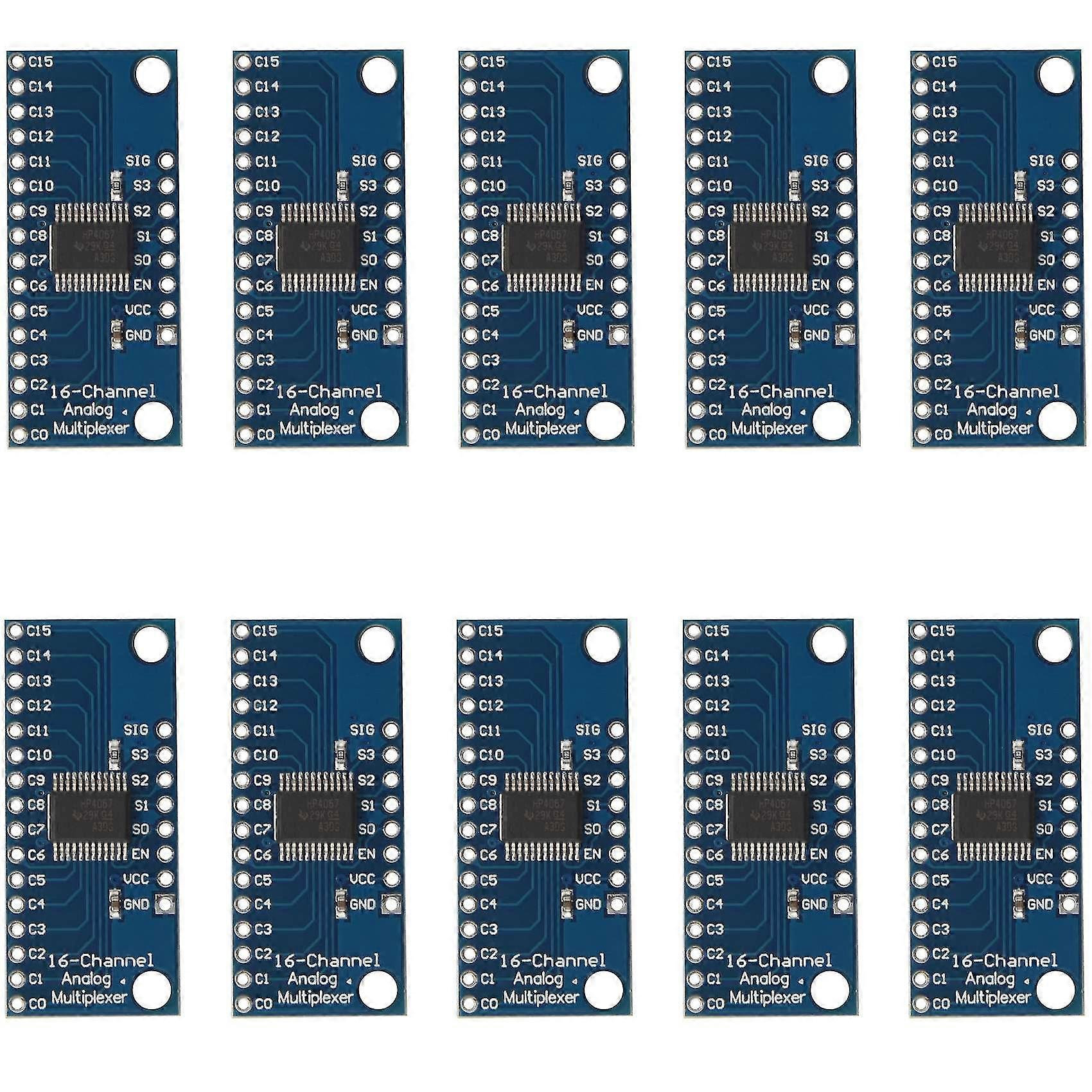 10 Stück 16-Kanal-Analog-Multiplexer-Modul 74HC4067 CD74HC4067-Präzisionsmodul-Digital-Multiplexer-MUX-Breakout-Board