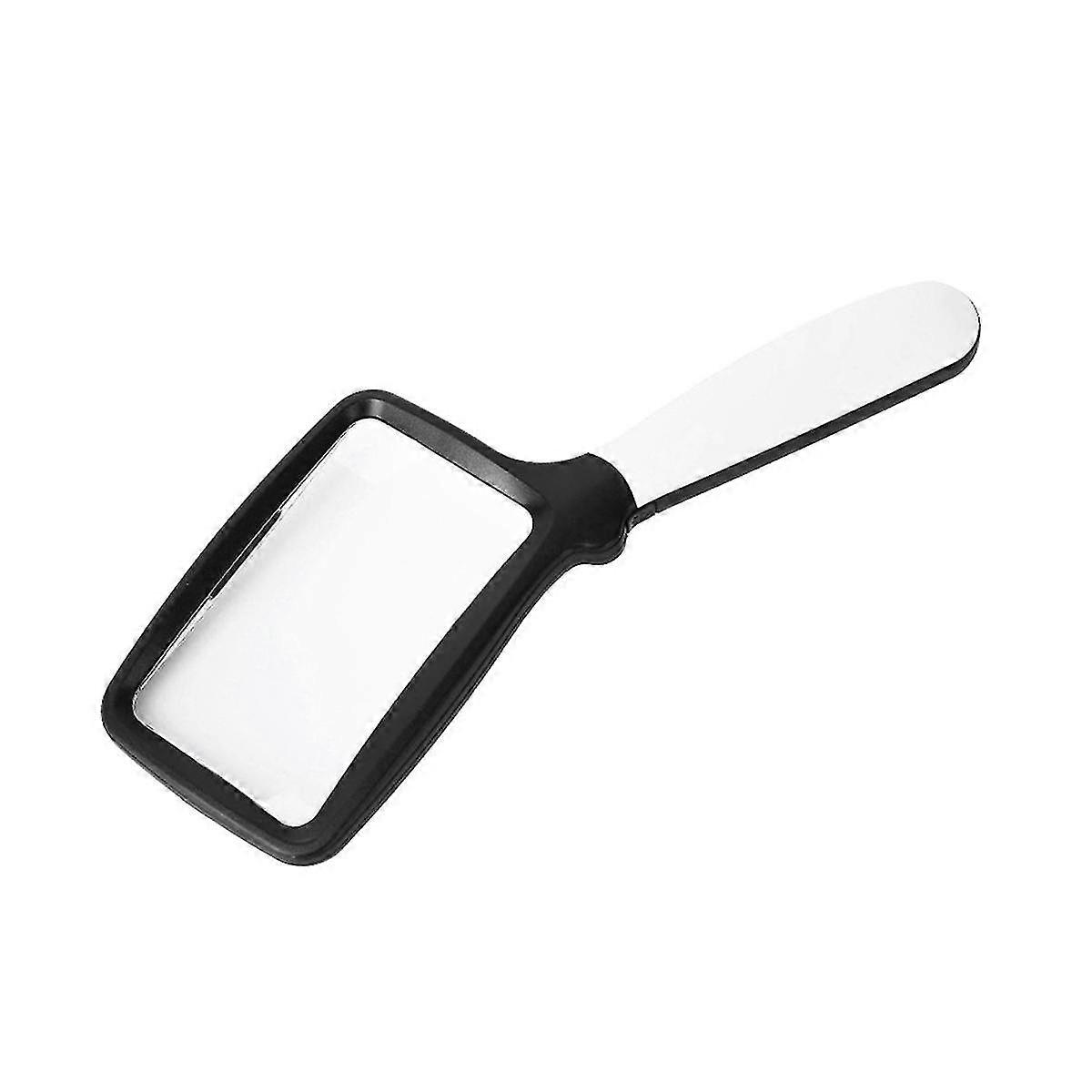 Square Hand- Foldable Magnifying Glass With Led Lighting
