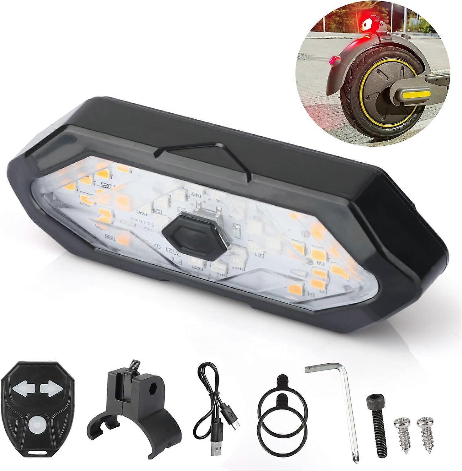 Felixstory Rear Tail Light, Electric Scooter Light Stoplight For Sgeway Ninebot Max G30, Tail Stop Light, Brake Light, Tailing Kit For Ninebot Max G30P Scooter, Taillight Replacement Part Accessory