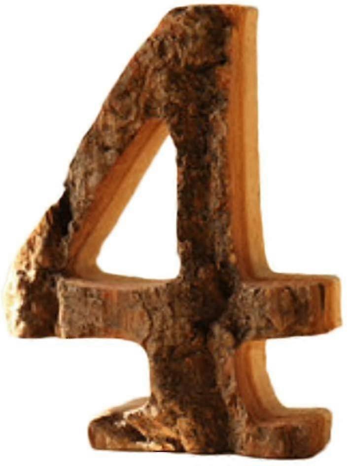 Decorative Letters, Numbers, Wood, Vintage Style, To Hang / Stick Etc. 9