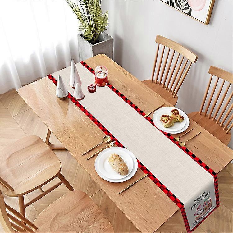 Christmas Tablecloth Rectangle Santa Kitchen