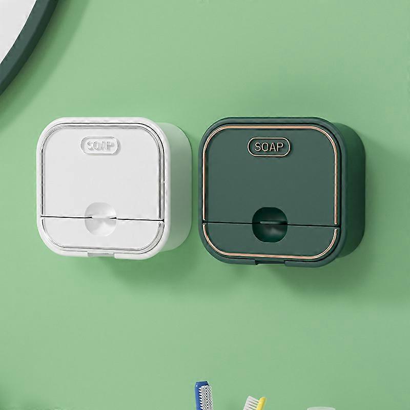 Wall Mounted Soap Dish Case Holder Drainable