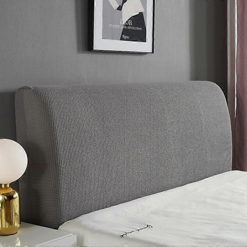 Elastic headboard cover for headboard -180 cm grey)
