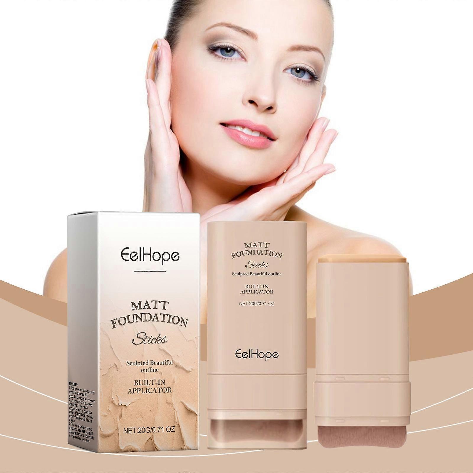 Make-up Stick The Make-up Stick With A Brush Can Cover Defects For Many Times Keeping It Light And Natural