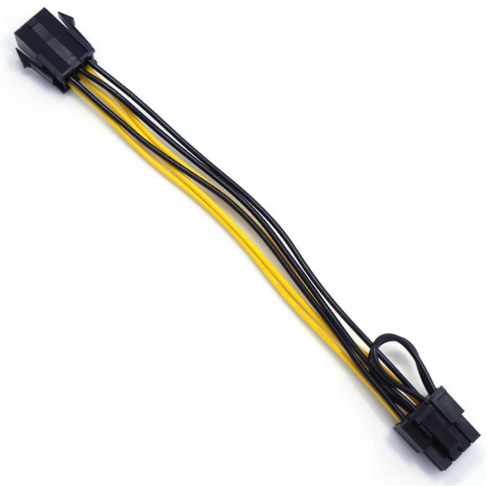 PCI Express 6pin zu 8pin (6 + 2) pcie 50cm erweiterte GPU-Stromkabel für Mining