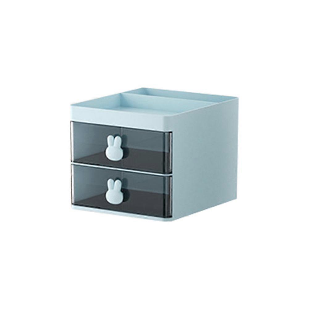 Desktop Storage Box Tube Transparent Drawer Rabbit Storage Box Children's and Students' Office Desk