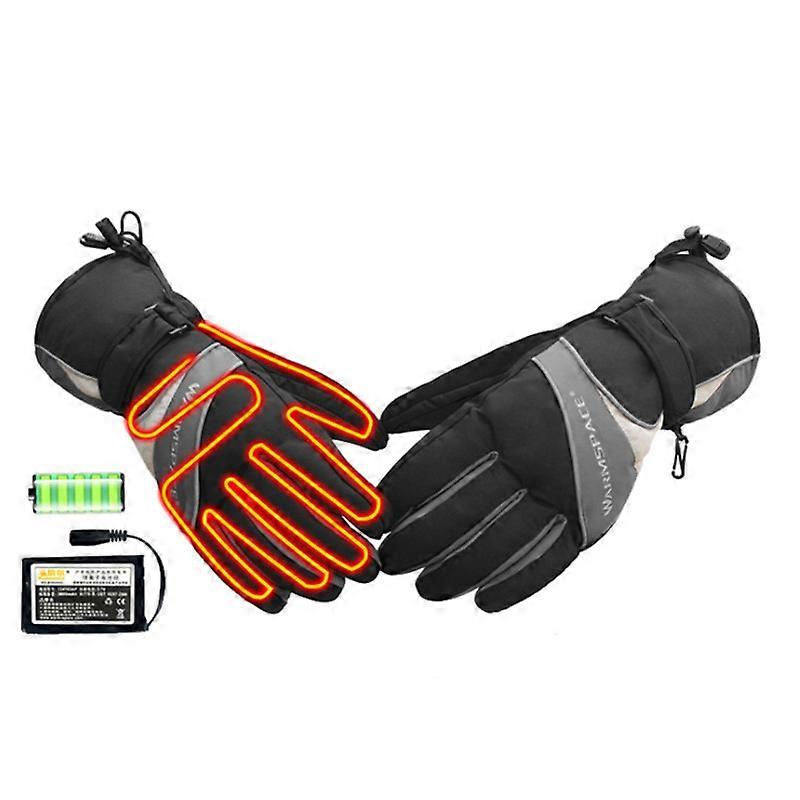 EVAGO Electric Heated Gloves, Winter Battery Power Heating Gloves/ski Bike Motorcycle Warm Hand Accessories For Man Women with Wrist adjusting buckle