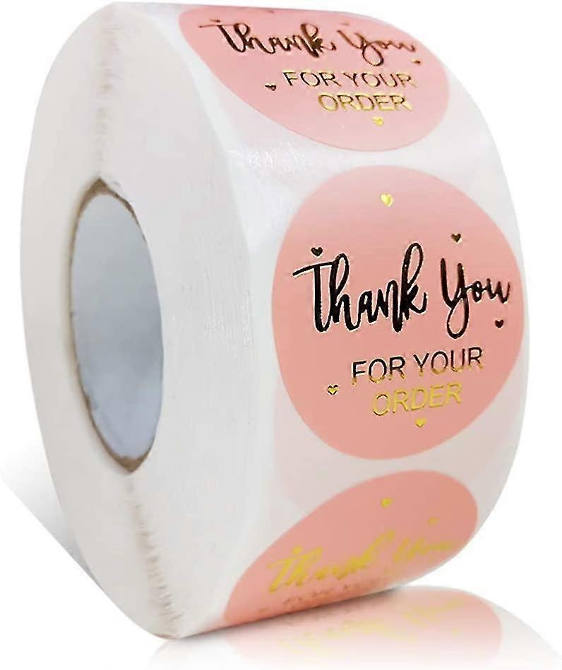1000 pcs 1,5 polegadas adesivos de agradecimento. Obrigado Stickers Roll. Obrigado Rótulos Y