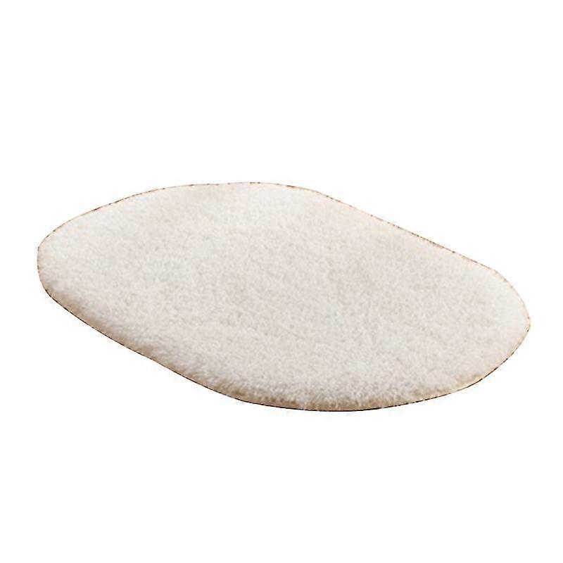 Absorberende Oval Plys Skridsikker Gulvmåtte Tæppe Stue Dørmåtte Tæpper