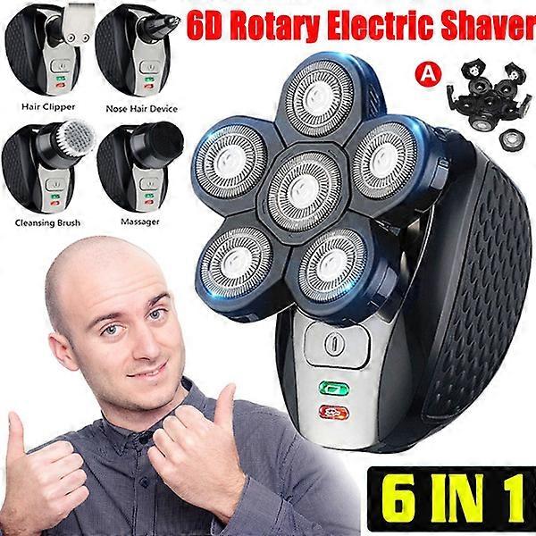 USB Rechargeable 6D Rotary Electric Shaver