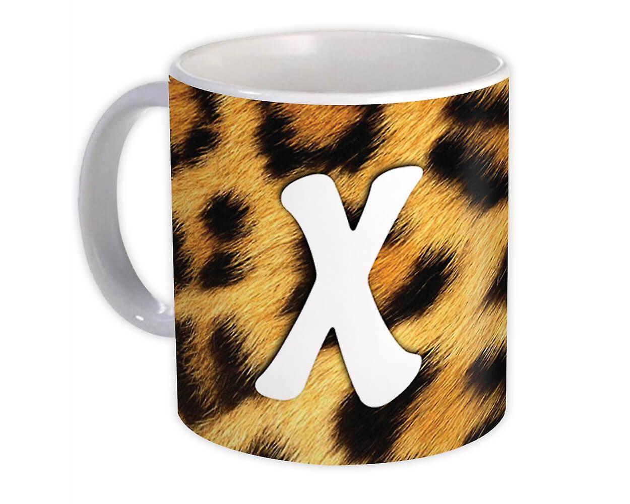 كوب هدية: Monogram Letter X