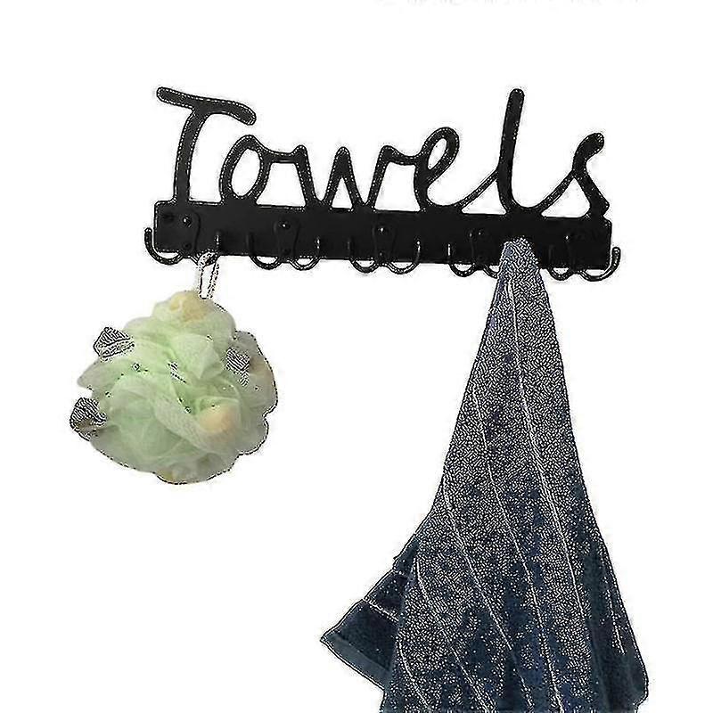 Bathroom Towels Wall Hangers Punch-free Storage Rack