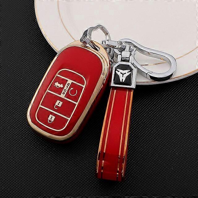 TPU Car Key Case Cover Keychain Suitable Key Protection Case For 11th Honda Civic Fe 2022 2023 Interior Accessories