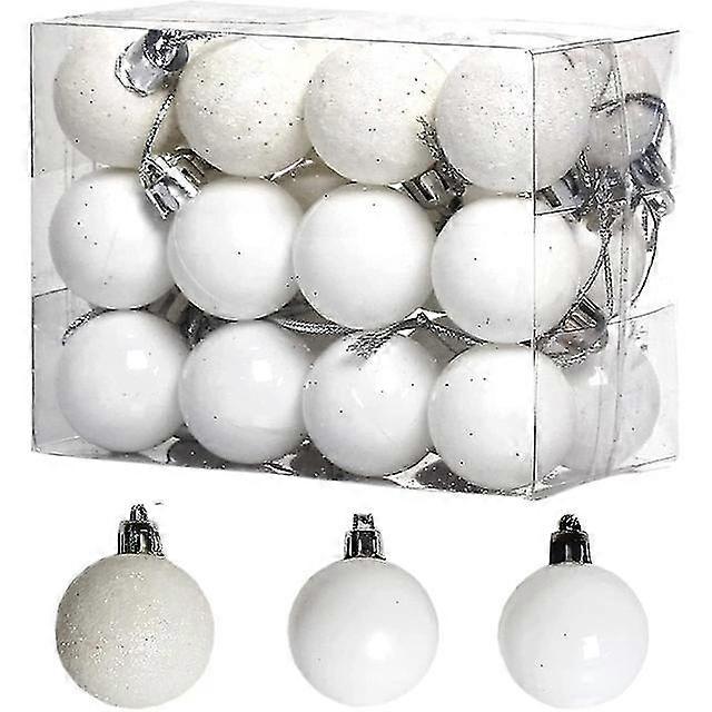 3cm Red Ball Ornts 24db fa lógó labda patkányok újévre