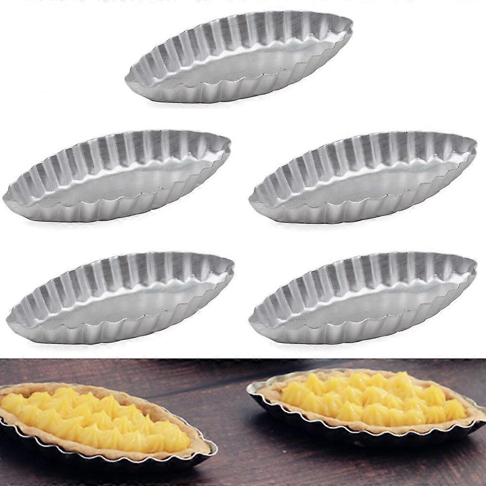 3/5/10/15pcs DIY Boat Shape Egg Tart Mold Kitchen Pastry Baking Decorating Tools