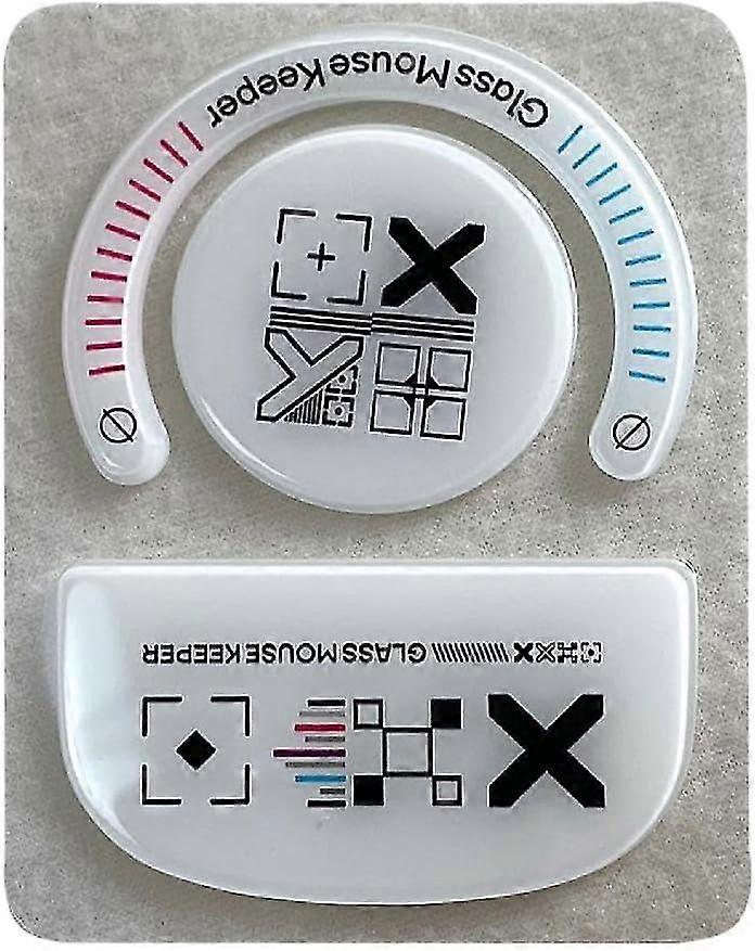 X Superlight Rounded Edge Glass Mouse Feet Stickers - 1 Set Professional Glides for X Superlight Mouse