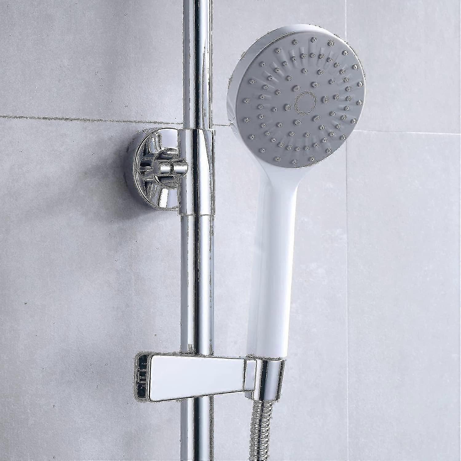 Clip-On Shower Hand Spray Bracket, Adjustable Shower Bracket, Silver