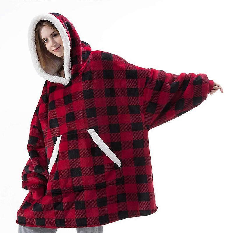 Hoodie Sweatshirt Blanket Thicken Tracksuit