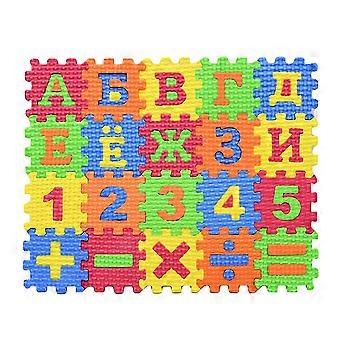 Haloppe 60 stks/set Russisch alfabet tapijt Baby Kids onderwijs speelgoed voorschoolse leermat