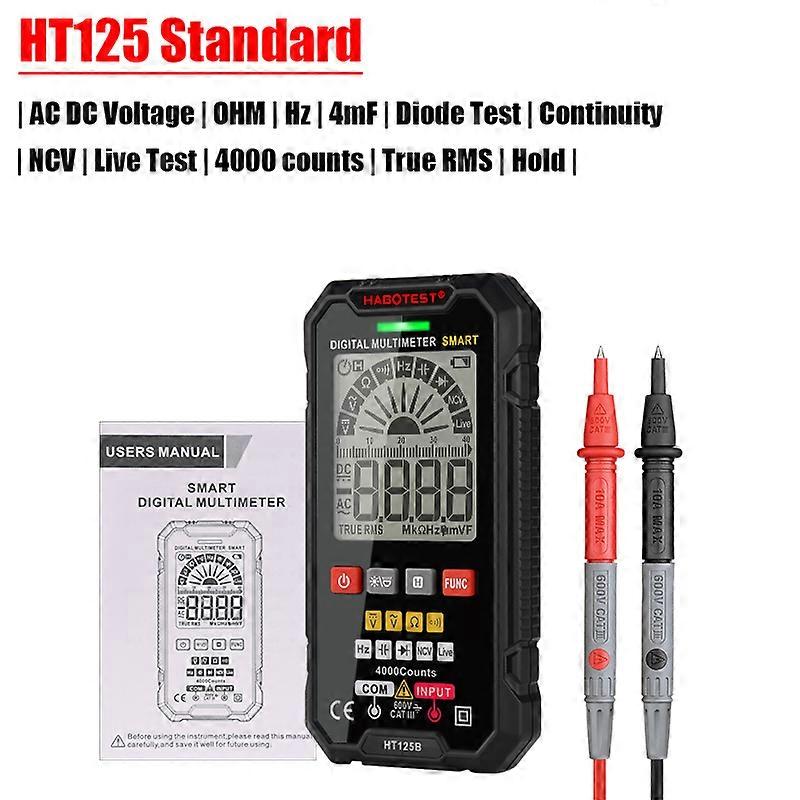 Smart Multimeter Generation Mini Digital Multimeter 4000 Counts TRMS Ampere Voltage Detector Ohm Hz Capacitance Tester Meter