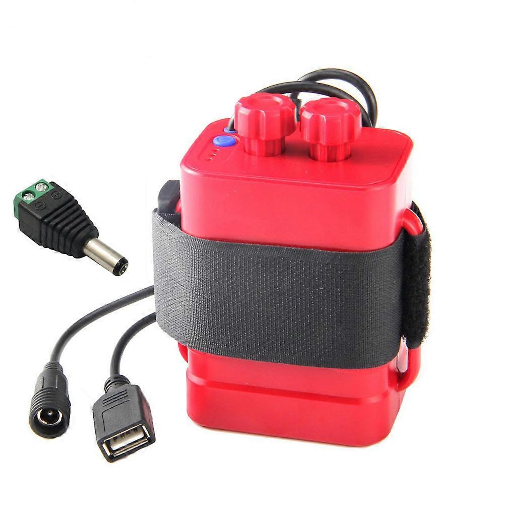 12V Waterproof Battery for Case Box with USB Interface Support 6x 18650 Battery