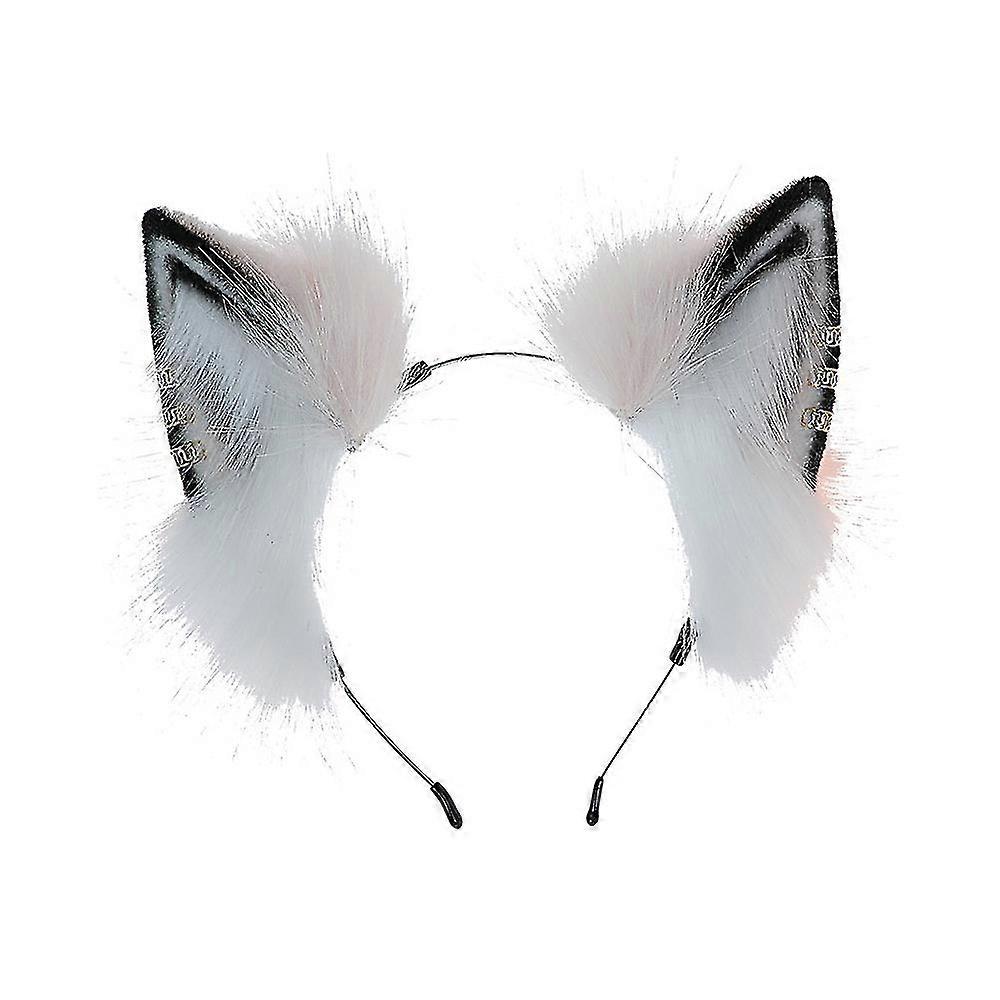 Fox Wolf Cat Dog Ears Headband Hairband Hair Hoop Halloween Costume Party Headpiece Hair Accessories