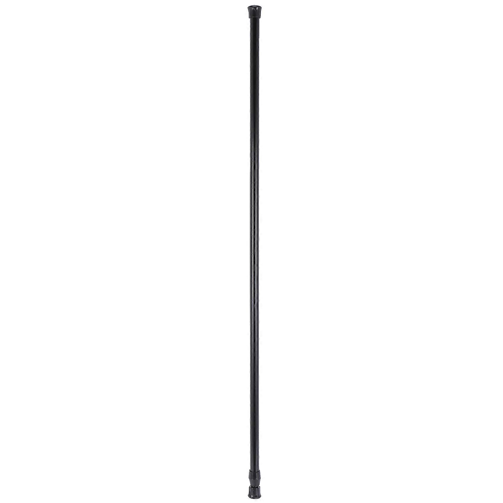 Extendable Telescopic Spring Loaded Net Voile Tension Curtain Rail Pole Rods,70~120cm,Black