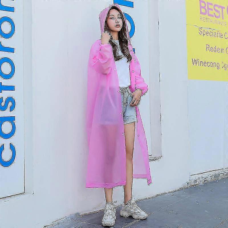 Portable All-in-one Raincoat Jacket Men And Women Thickened Outdoor Poncho Raincoat