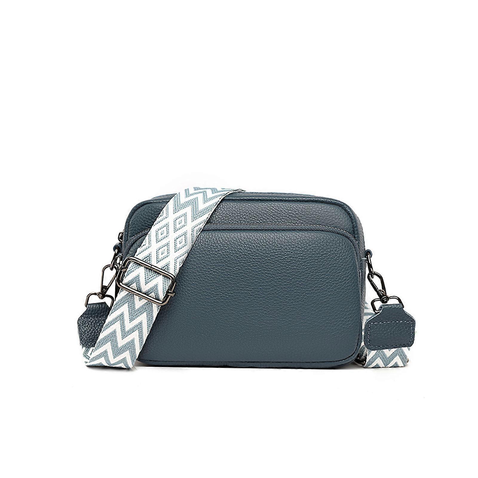 Borsa a tracolla Piccola borsa a tracolla in pelle da donna con cerniera a tracolla larga e tracolla rimovibile, custodia per cellulare da donna appesa