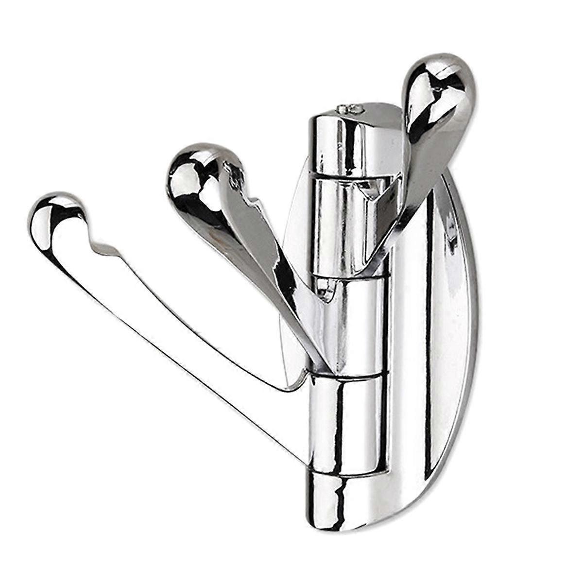 Foldable Swivel Towel Hooks, Metal Flexible Coat Hook, Bath Towel Holder, Heavy Duty Robe Clothes Hanger for Bathroom