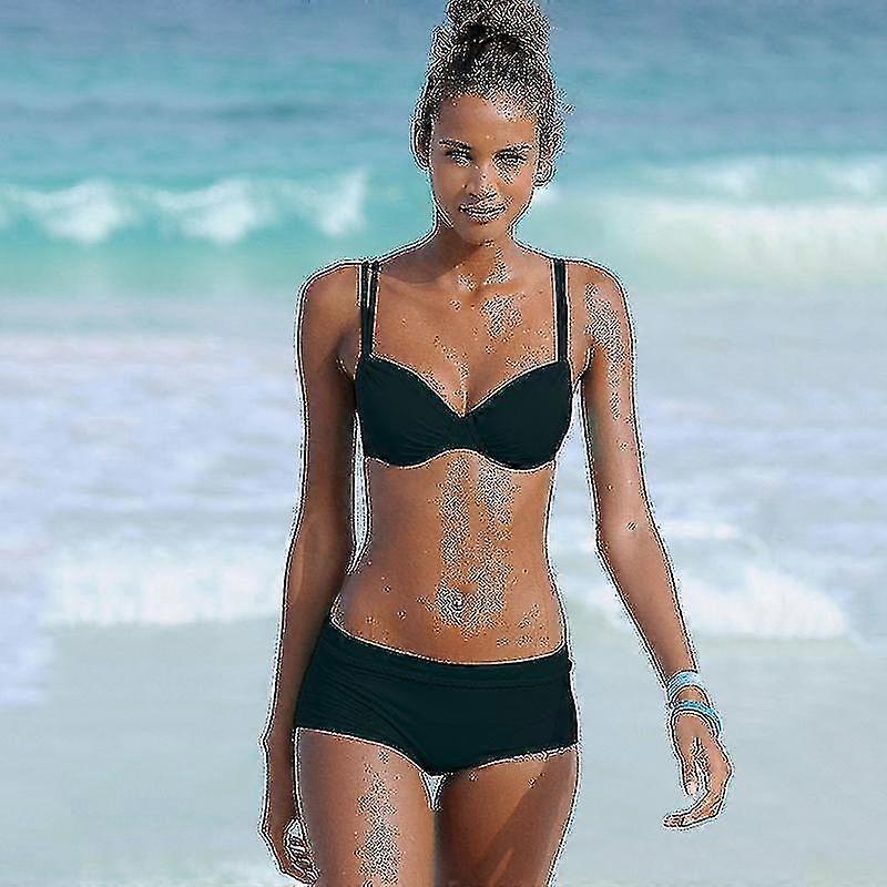 Kvinnor Vadderad Push Up Bikini Set Strandkläder Badkläder Baddräkt